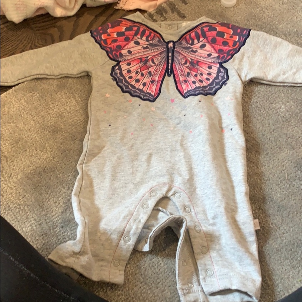 Baby girl butterfly onesie